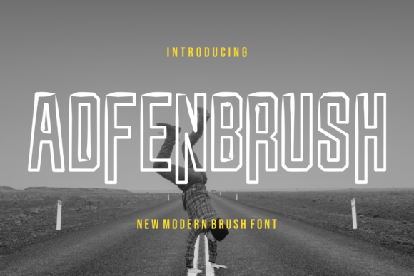 Adfenbrush Typeface for Modern Web Design