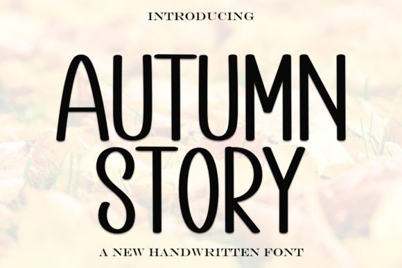 Autumn Story Typeface for Festive Branding