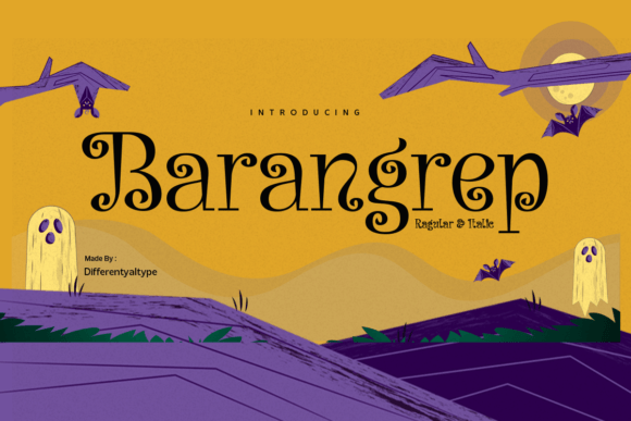 Barangrep Font for Spooky Display Designs