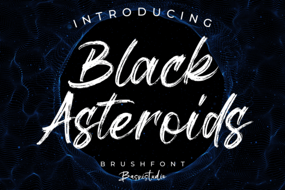 Black Asteroids Typeface for Editorial Design