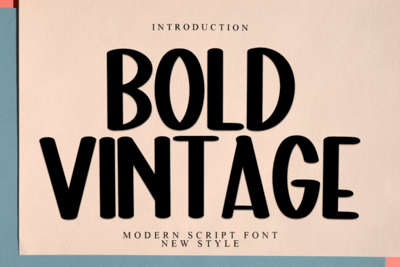Bold Vintage: A Timeless Display Font for Digital Branding