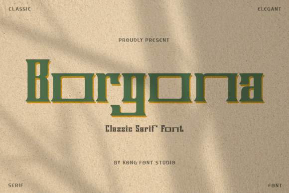 Borgona Vintage Font for Retro Campaign Design