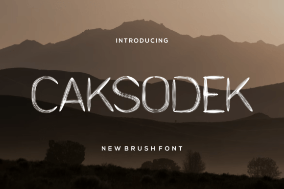 Caksodek: A Textured Dry Brush Font for Makers