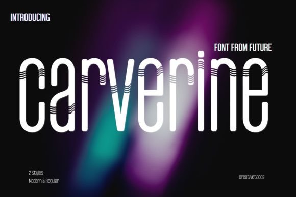 Carverine Font for Modern Editorial Design