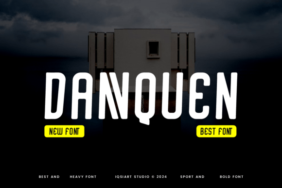 Dannquen: A Bold Display Font for High-Impact Campaigns