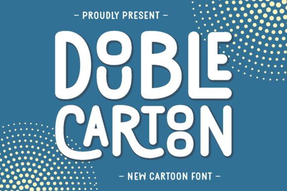 Double Cartoon Font for Bold Brand Identity
