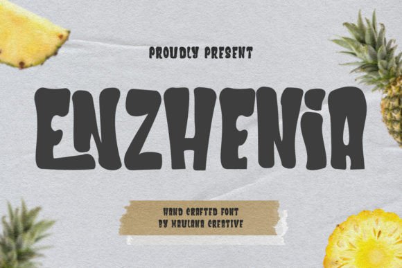 Enzhenia: A Bold Display Font for Modern Campaigns