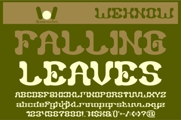 Falling Leaves: An Art Deco Display Font Review