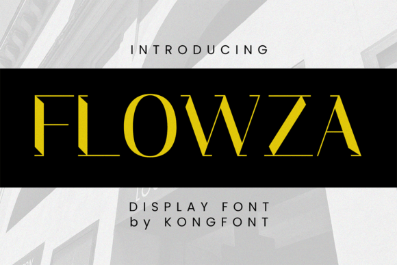 Flowza Typeface for Modern Craft Branding