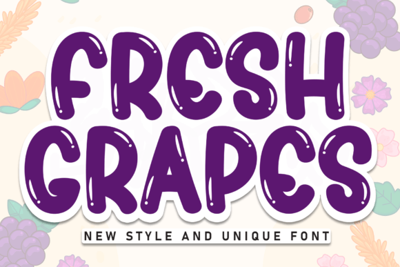 Fresh Grapes: A Playful Display Font for Social Campaigns