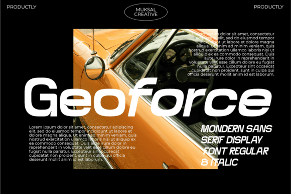 Geoforce Font for Bold Maker Branding