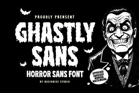 Ghastly Sans Typeface for Horror Web Design