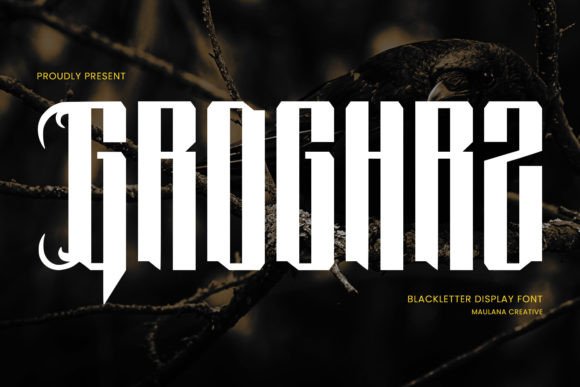 Groghrz Typeface for Bold Brand Identity