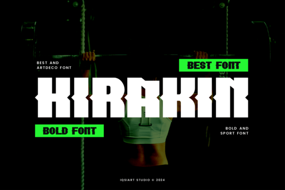 Hirakin: A Bold Art Deco Display Font for Editors