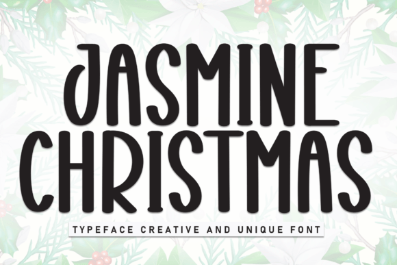 Jasmine Christmas Font for Festive Handmade Designs