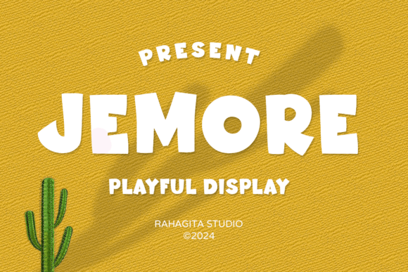 Jemore: A Playful Display Font for Editorial Joy
