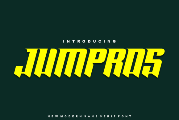 Jumpros: The Bold Display Font for Modern Brands