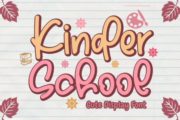 Kinder School Font for Modern Crafters