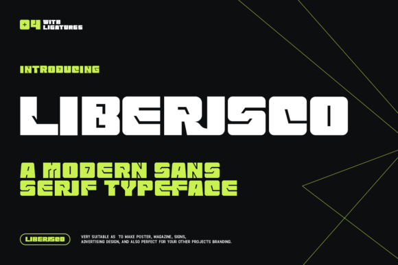 Liberisco: A Bold Display Font for Makers
