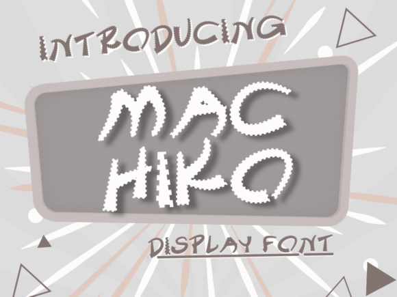 Machiko Display Font for Creative Branding