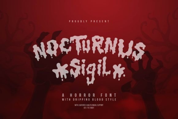 Nocturnus Sigil Font for Spooky Branding