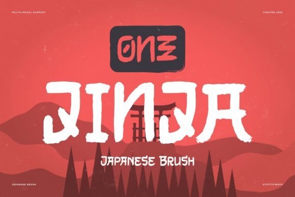 One Jinja: A Brush Typeface for Editorial Calm
