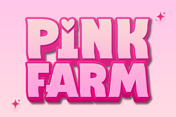 Pink Farm: A Bold Display Font for Playful Brands