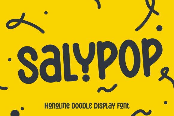 Salypop Typeface for Playful Brand Identity