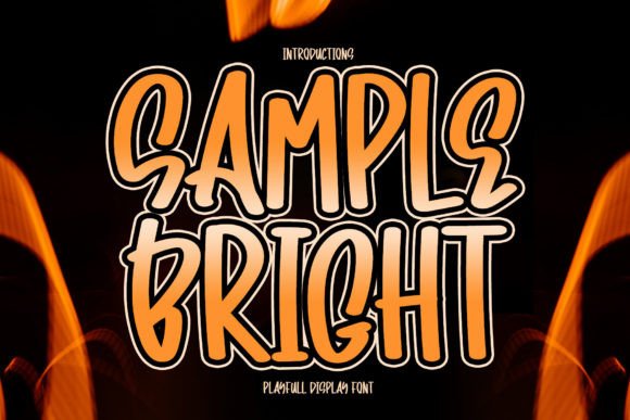 Sample Bright Font for Playful Craft Designs