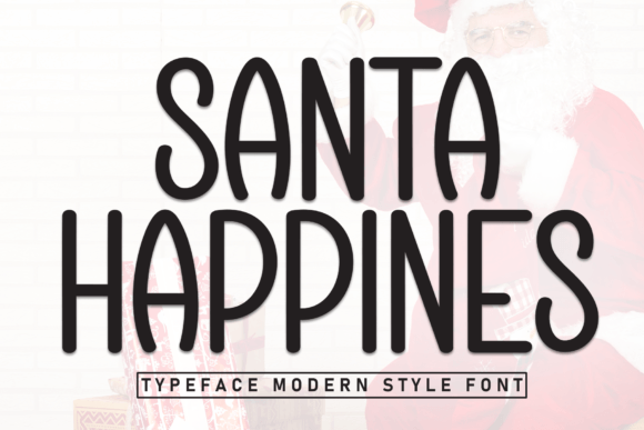 Santa Happines: A Festive Display Font for Joyful Branding