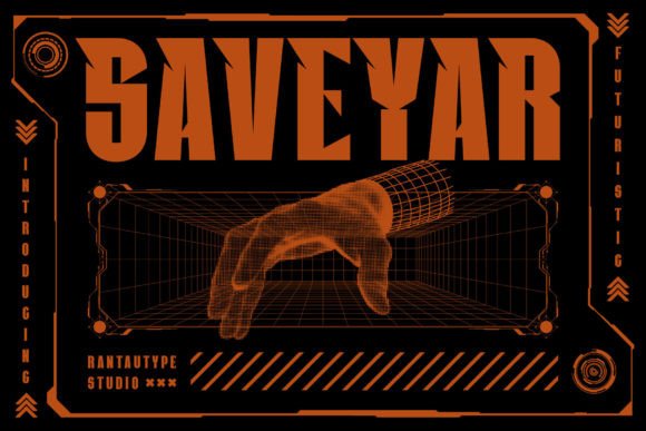 Saveyar: A Futuristic Typeface for Modern Brands