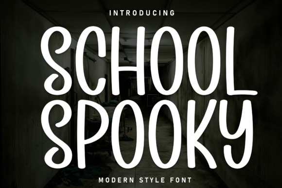 School Spooky: The Bold Display Font for Creepy Campaigns