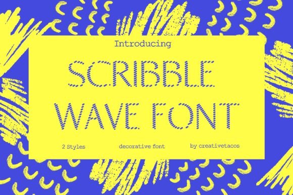 Scribble Wave: A Playful Display Font for Editors