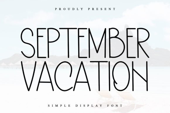 September Vacation Font for Elegant Web Design