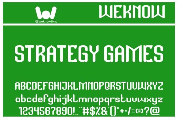Strategy Games Typeface: A Bold Display Font Review