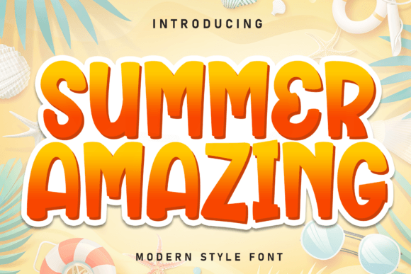 Summer Amazing Font: Bold Display Typography for Marketers