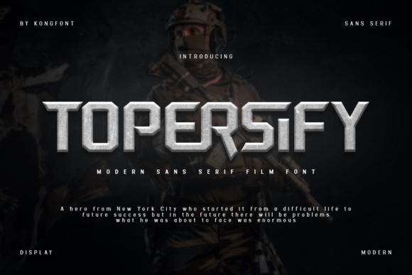 Topersify Typeface Review for Bold Branding