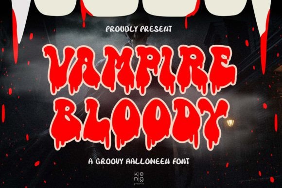 Vampire Bloody Font for Spooky Branding