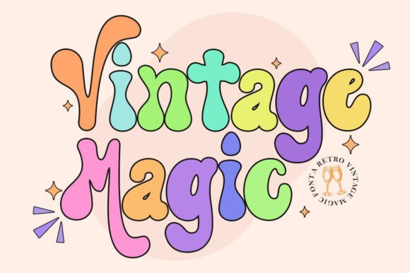 Vintage Magic: A Retro Display Font for Makers