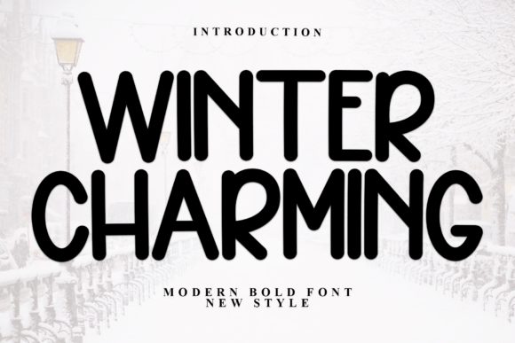 Winter Charming: A Festive Display Font for Holiday Designs