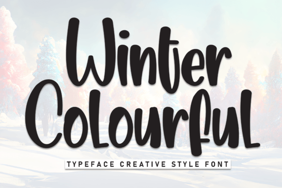 Winter Colourful: The Friendly Display Font for Campaigns